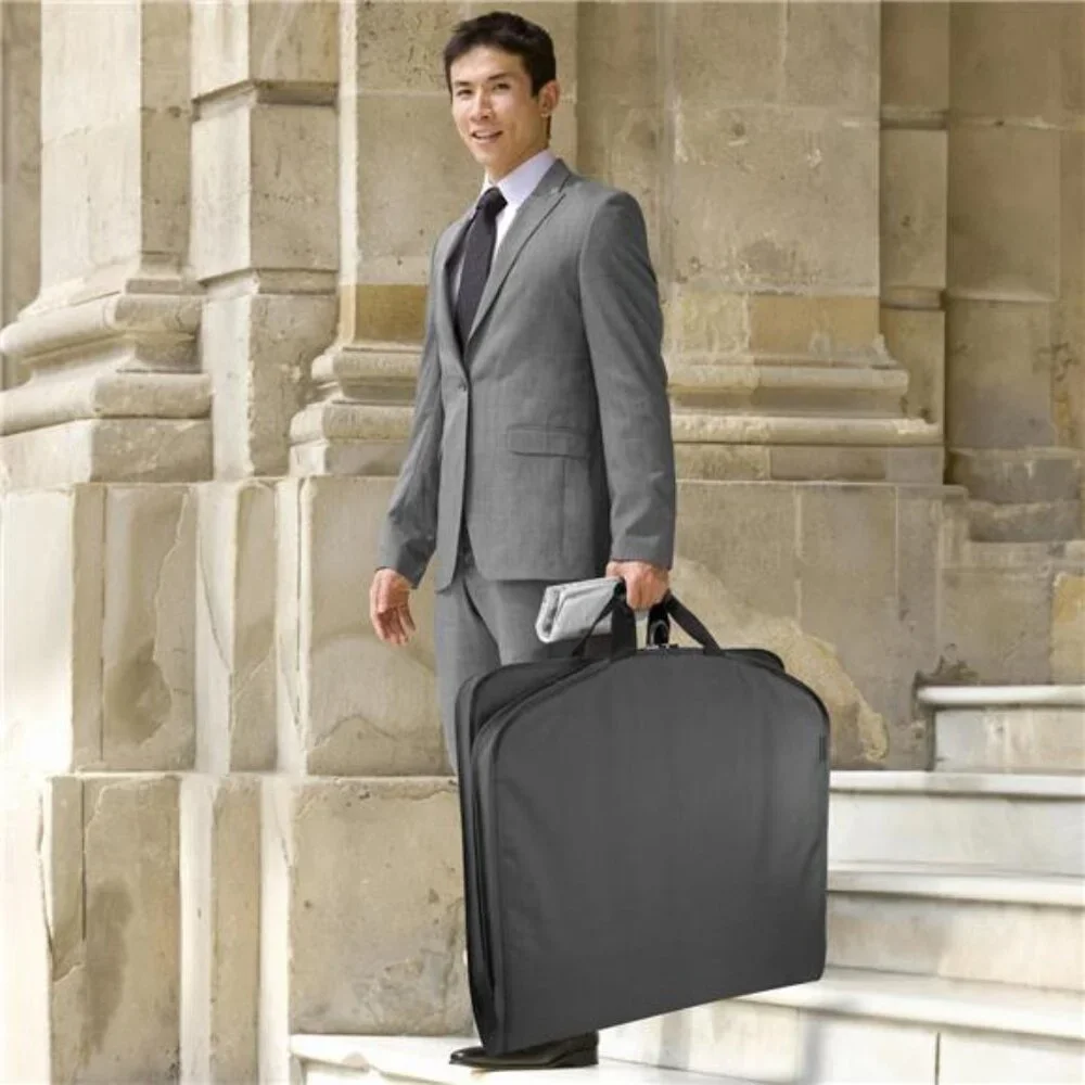 40 Inch Garment Bag Carry On Travel Suit Dress Hanging Wrinkle Free Folding